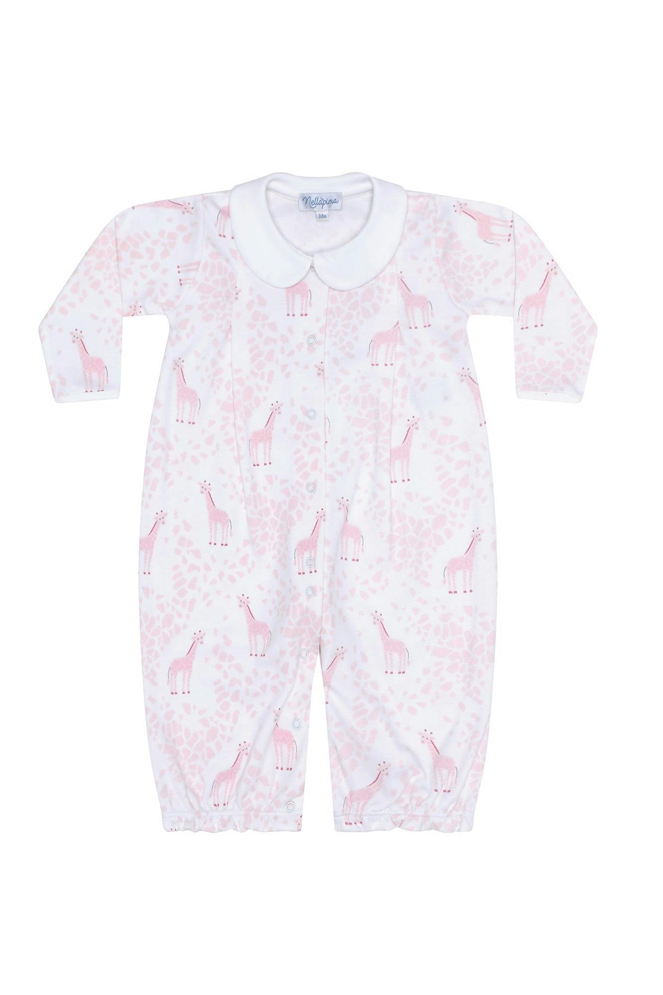 Pink Giraffe Print Converter Gown
