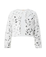 Chrissy Feather Sequin Jacket