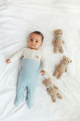 The Baby bear 8.5" Beige & Light blue