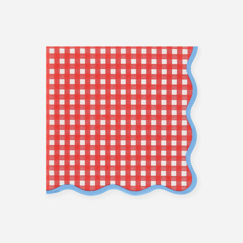 Red Gingham Large Napkins