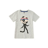 Head in the Game Graphic Tee, Med Heather Grey