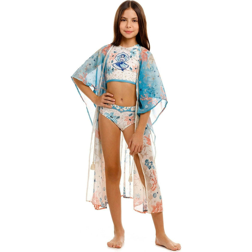Salma Kids’ Tunic Cover Up, Blue