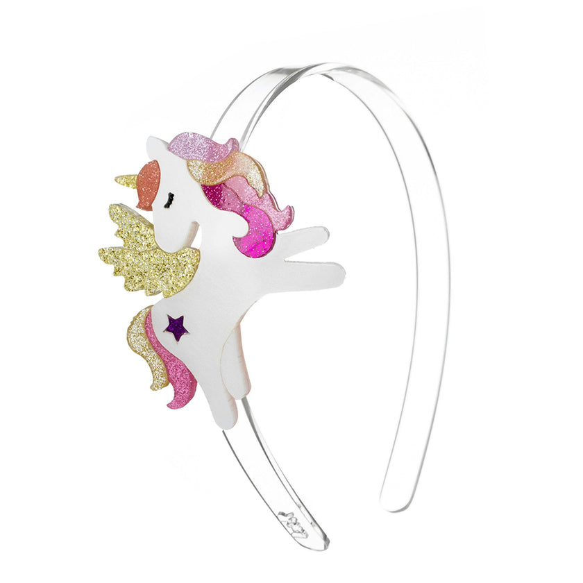 Unicorn Glitter Winged Headband