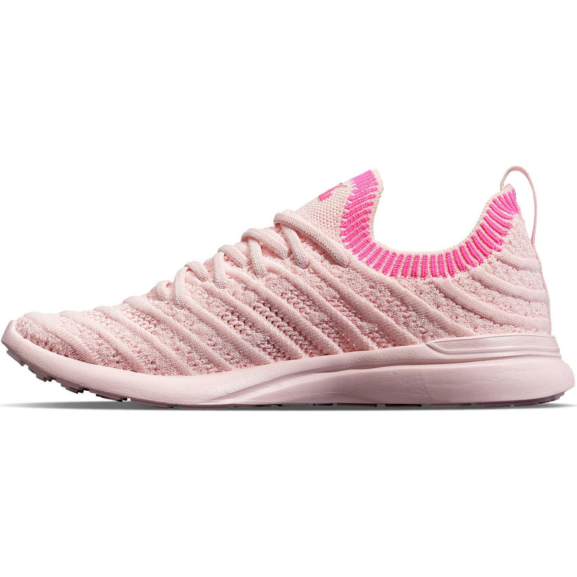Youth's TechLoom Wave Bleached Pink / Fusion Pink / Ribbed, Pink