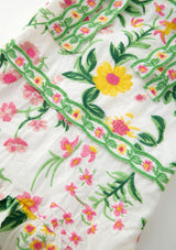 Kaylee Cotton Embroidered Mini Dress