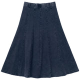 Washed Panelled Skirt