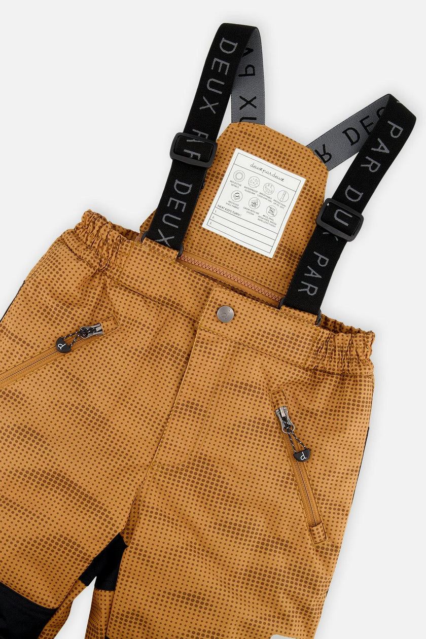 Two Piece Play Snowsuit Brown And Black With Brown Pants