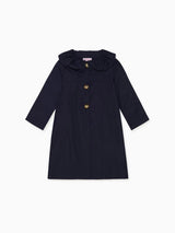 Navy Celestina Girl Coat