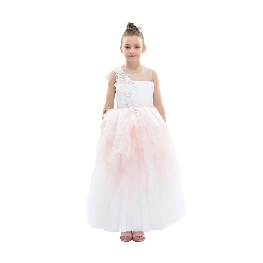 Pink Baylor Tulle Gown