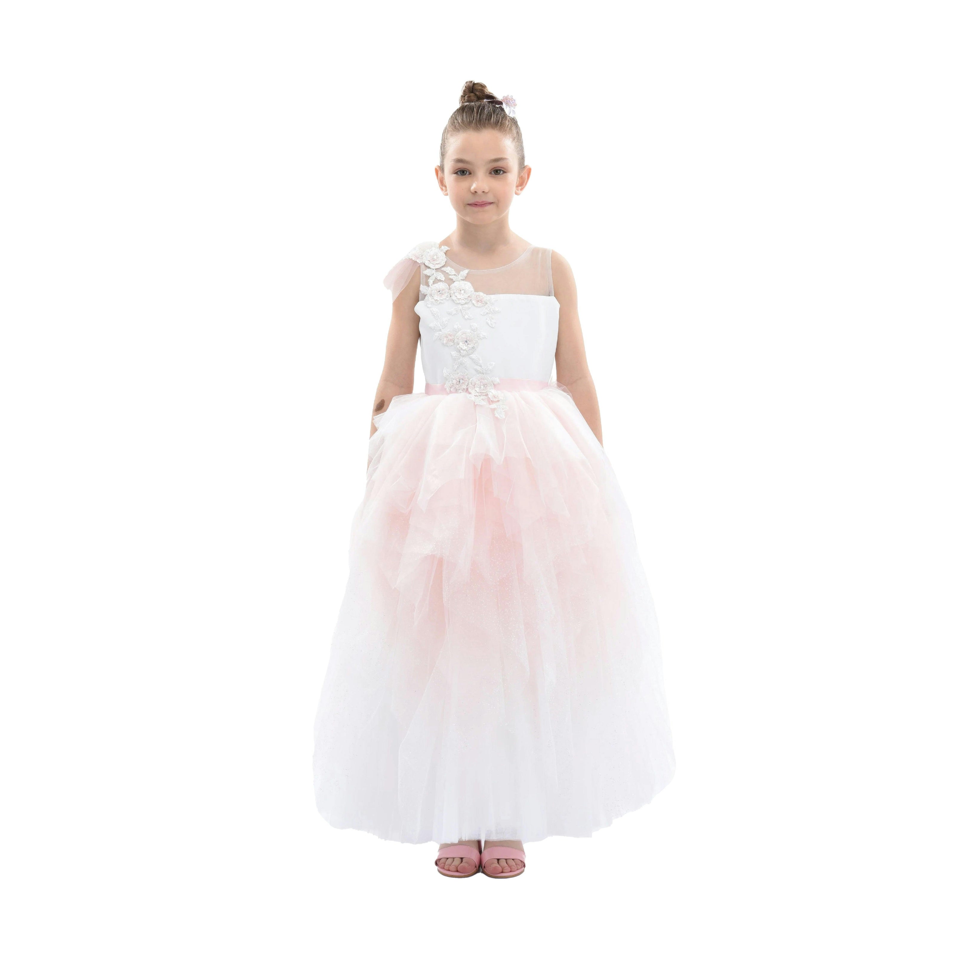 Pink Baylor Tulle Gown
