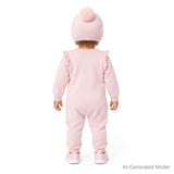 Infant Girls Sweater Romper Set | Shimmer Bow
