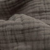 Cotton Muslin Baby Quilt - Mocha