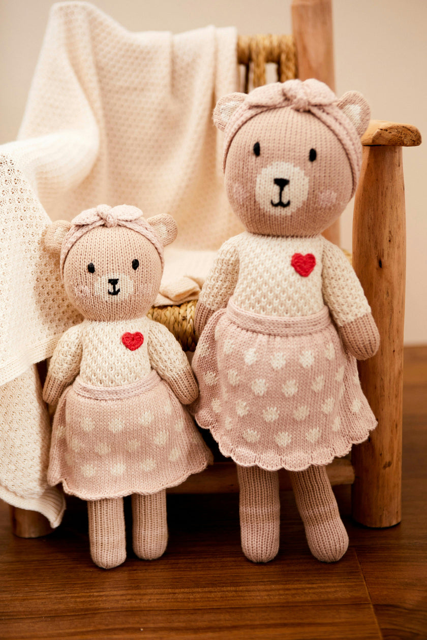 Emma the bear 11" shell pink