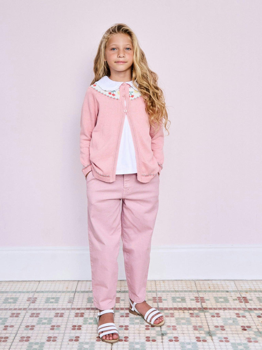 Pink Tierra Girl Barrel Jeans