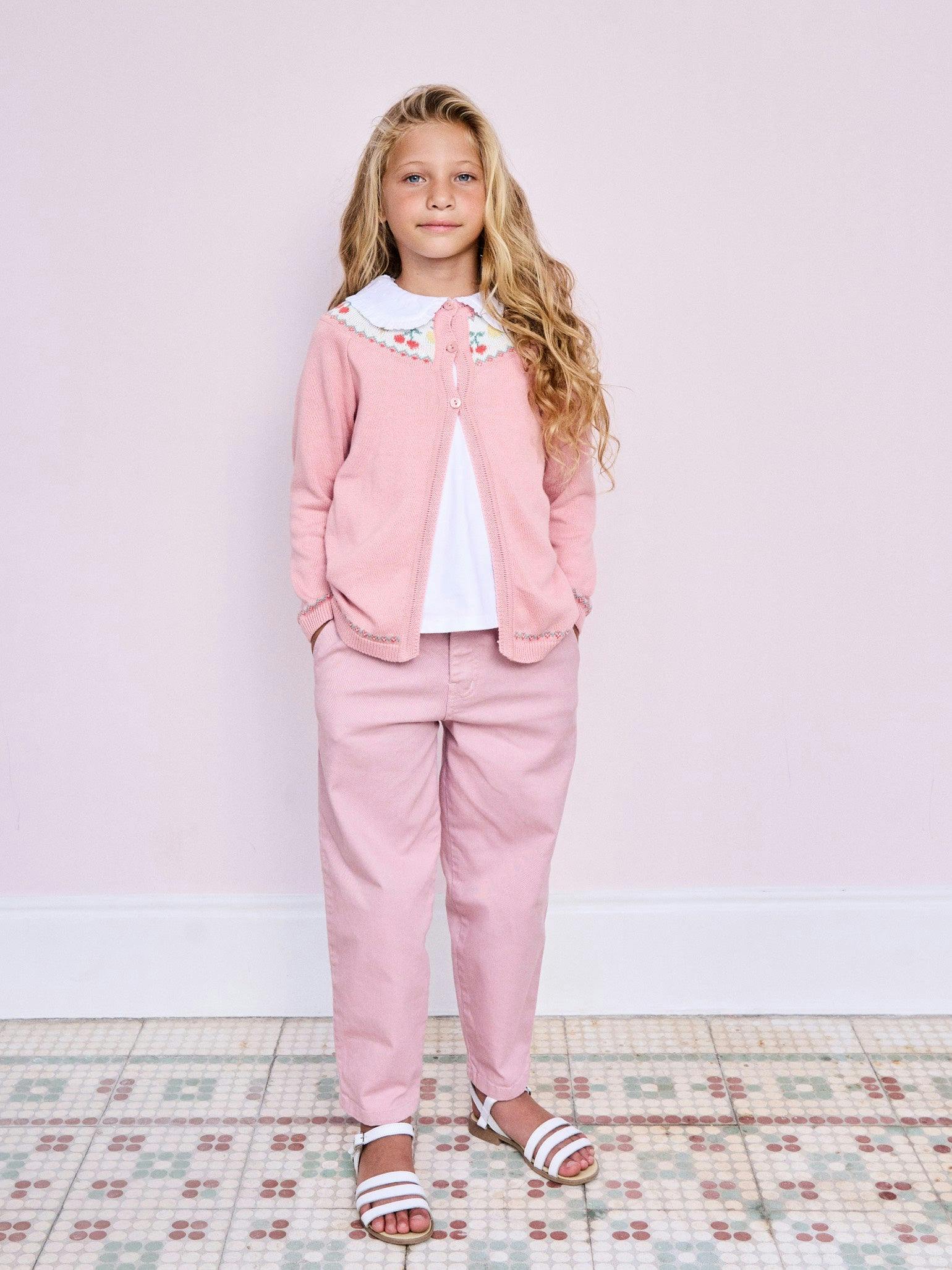 Pink Tierra Girl Barrel Jeans