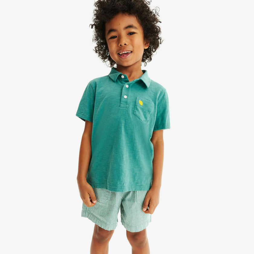 Clearance kids stretch chino short in boardwalk stripe