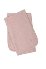 Embossed Diamond Cotton Blend Knit Blanket