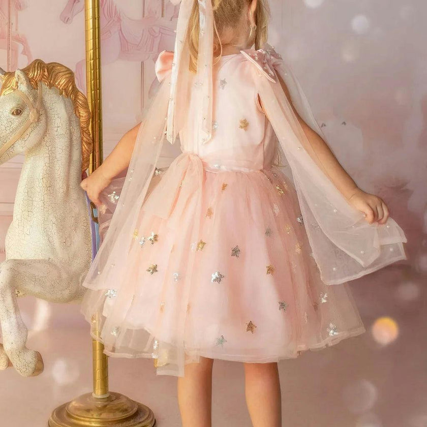 Twinkle Star Blush Pink Tulle Dress