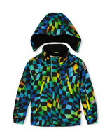 Two Piece Play Snowsuit Green Yellow And Blue Checkerboard With Yellow Pants