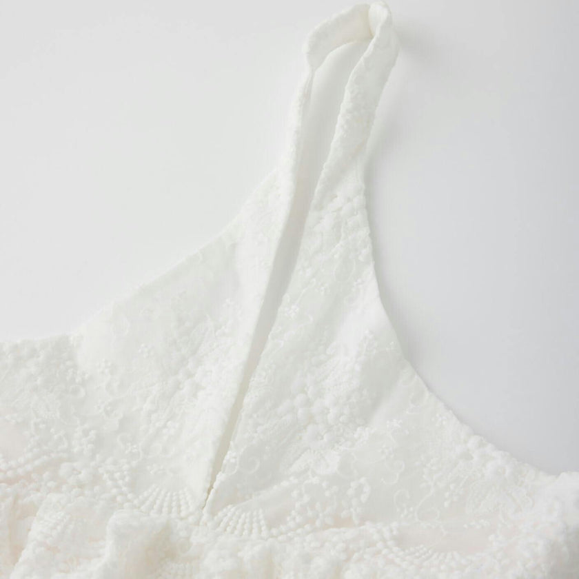 Paloma Lace Frill Maxi Dress