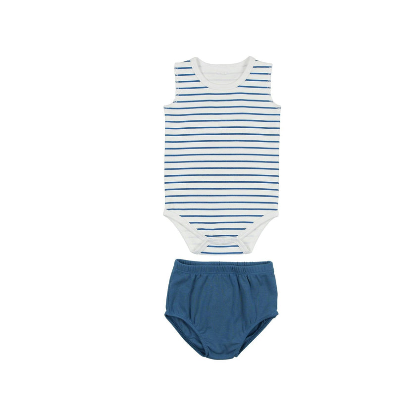 Boys Striped Top With Bloomer