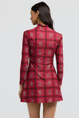Dottie Dress - Camellia Plaid Rasp