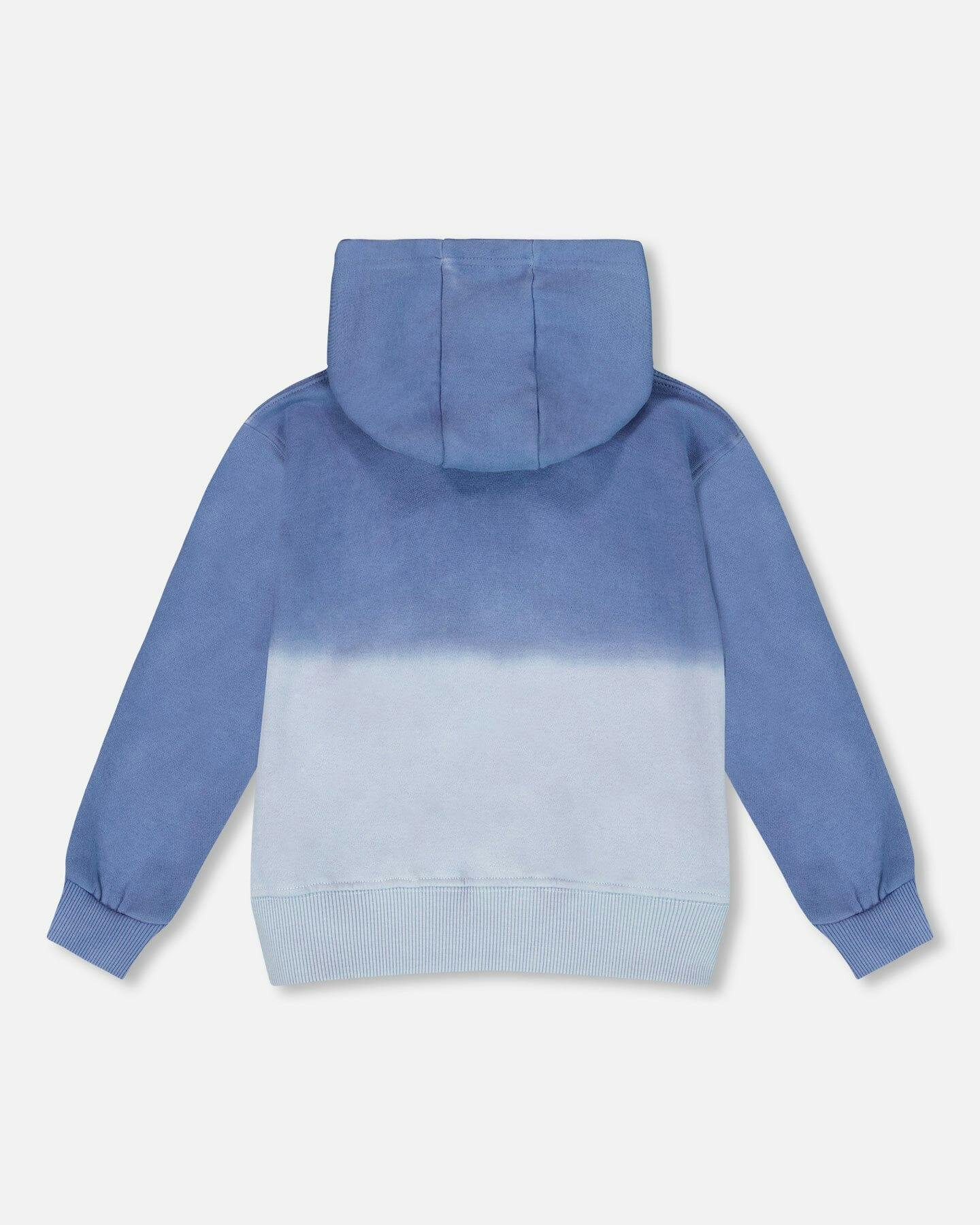 Full Zip Hooded Fleece Jacket Blue
