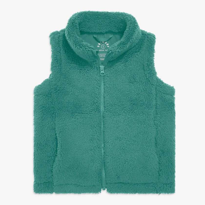 Kids teddy fleece vest