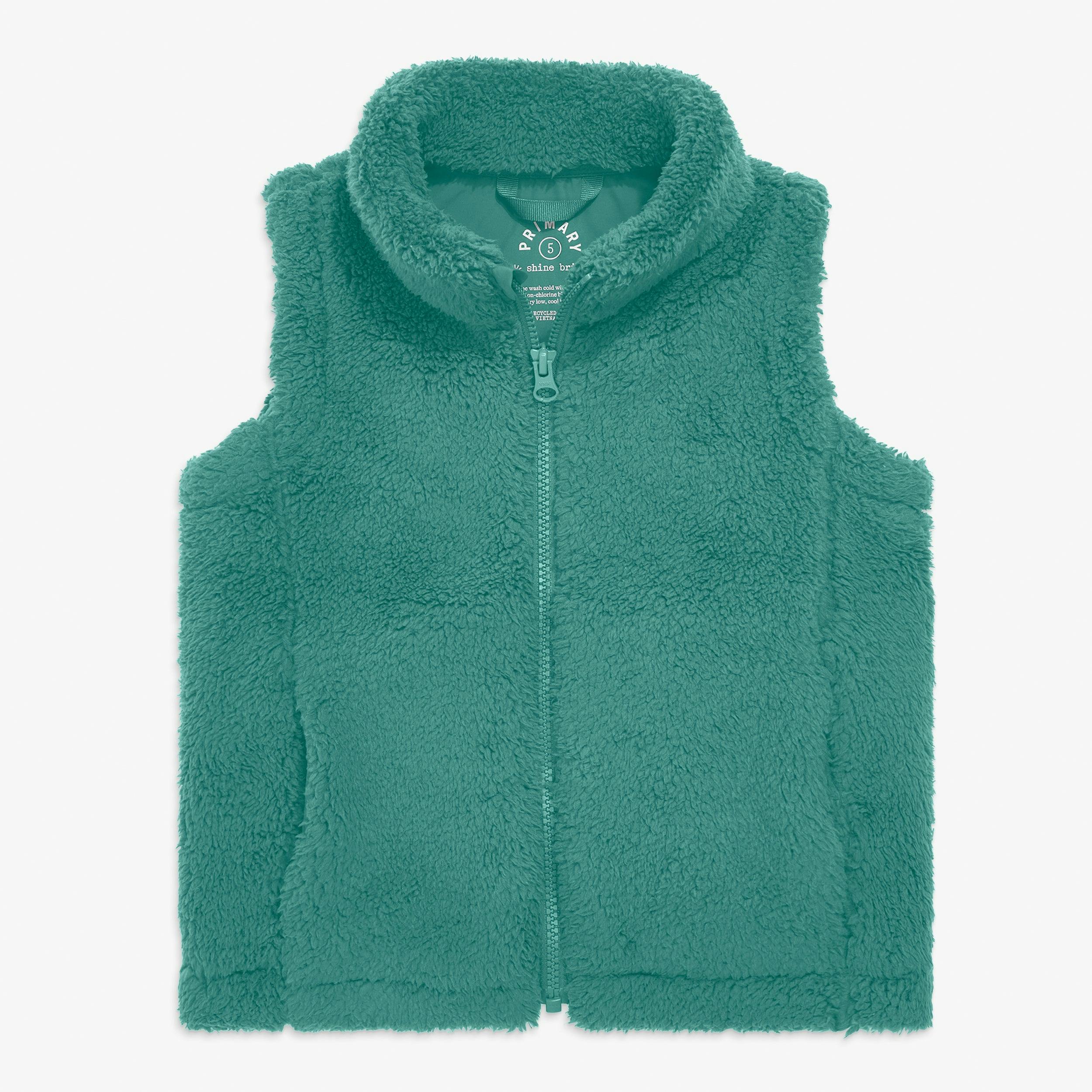 Kids teddy fleece vest