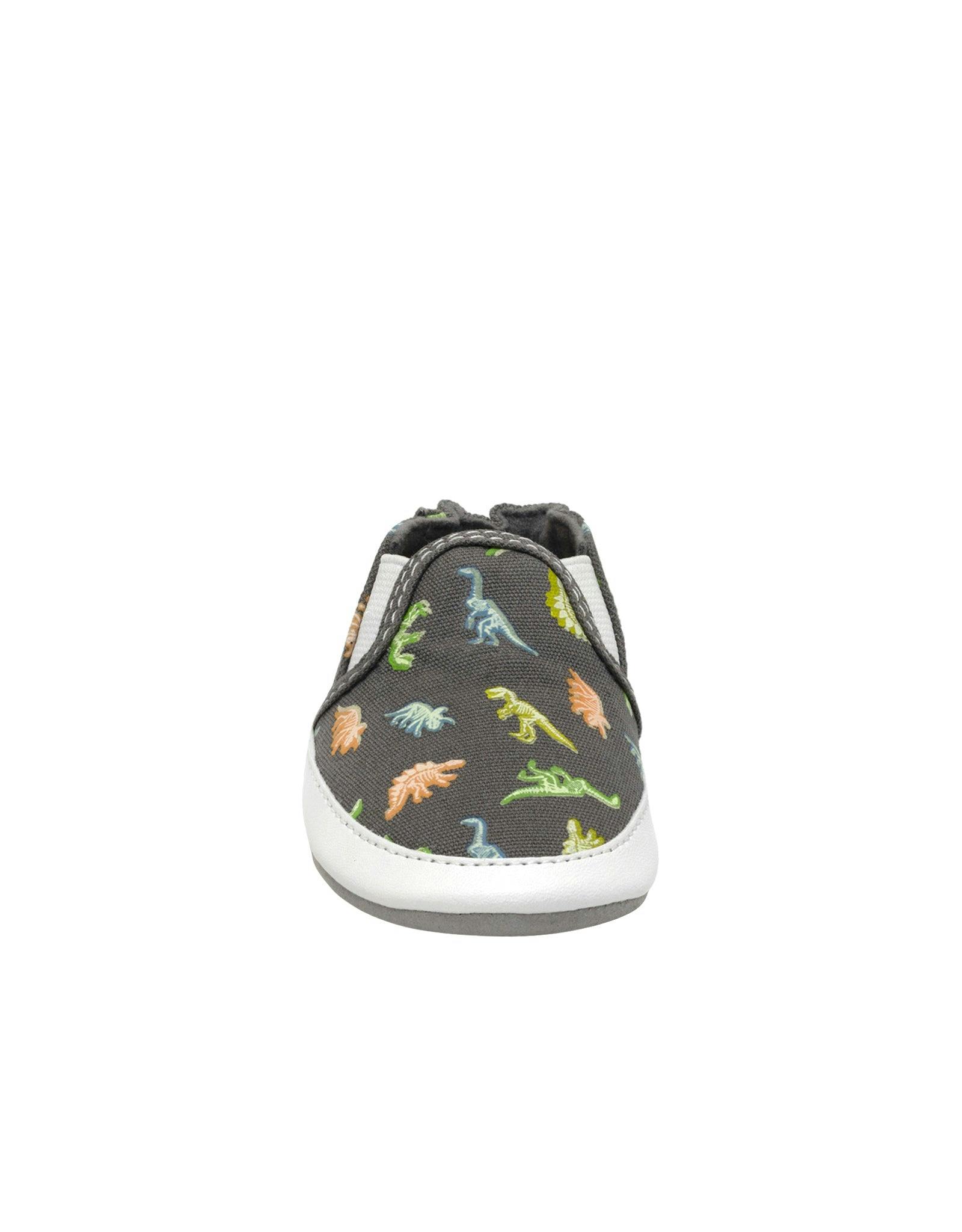 Glowing Dinos Charcoal Soft Sole
