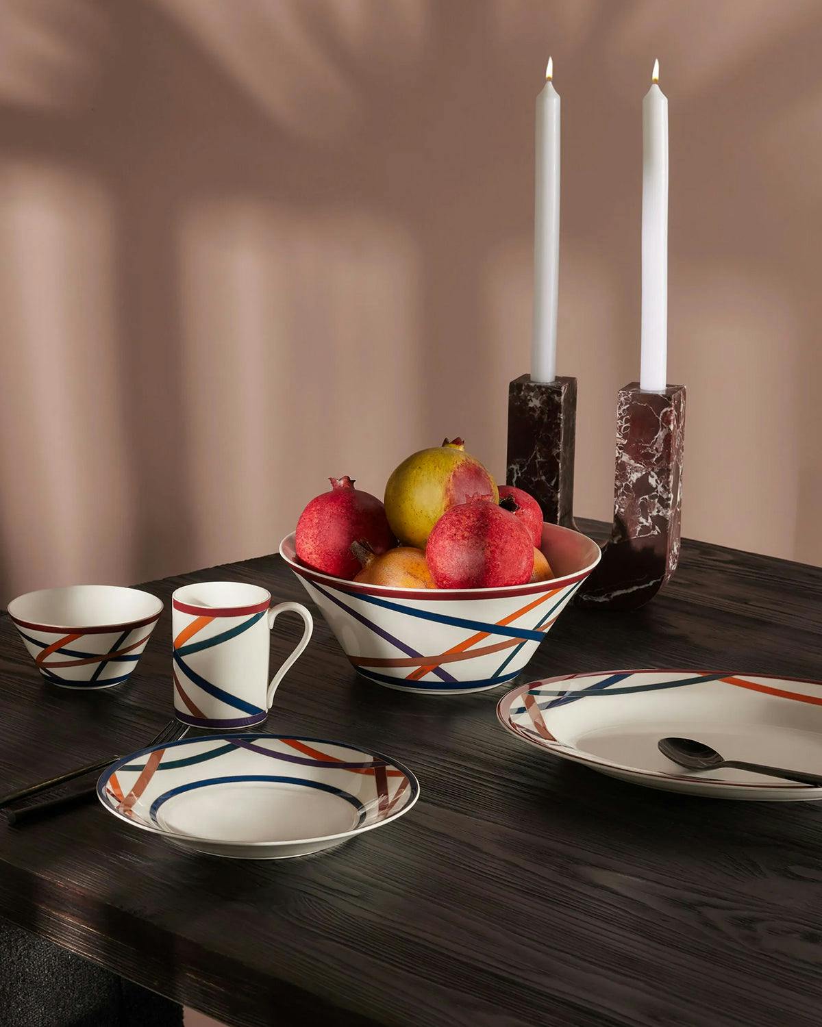 Fruit Bowls NASTRI Set of 2  Multicolor diam. 5