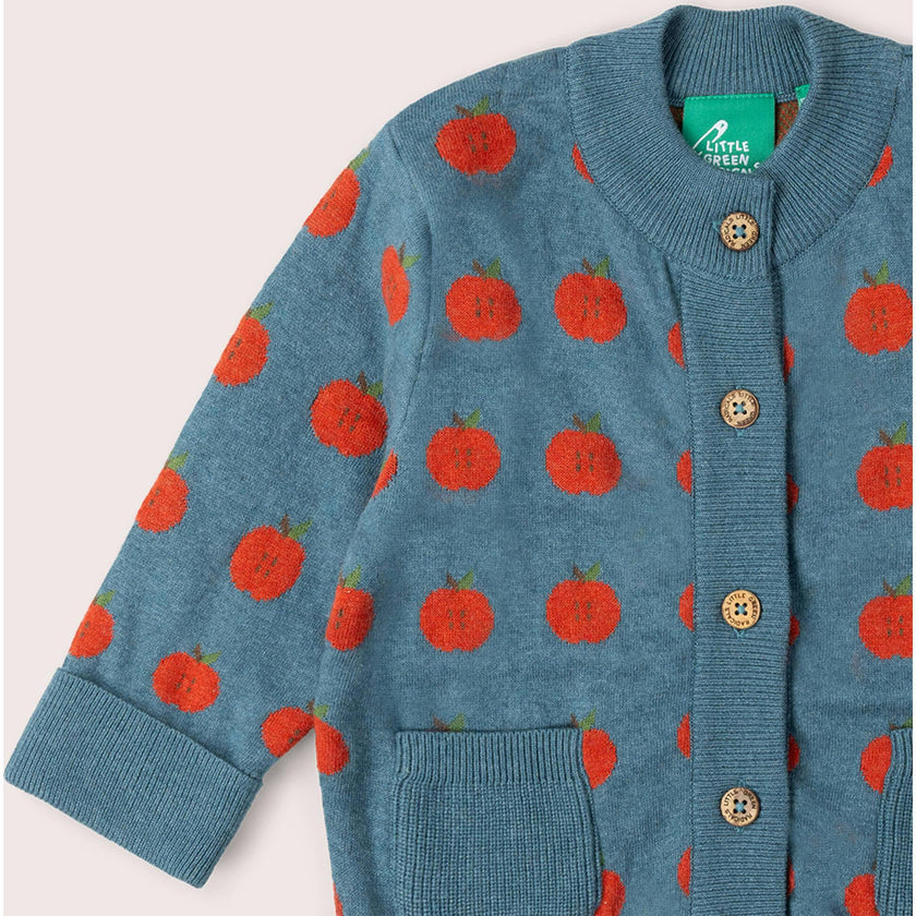Apple Knitted Cardigan, Blue