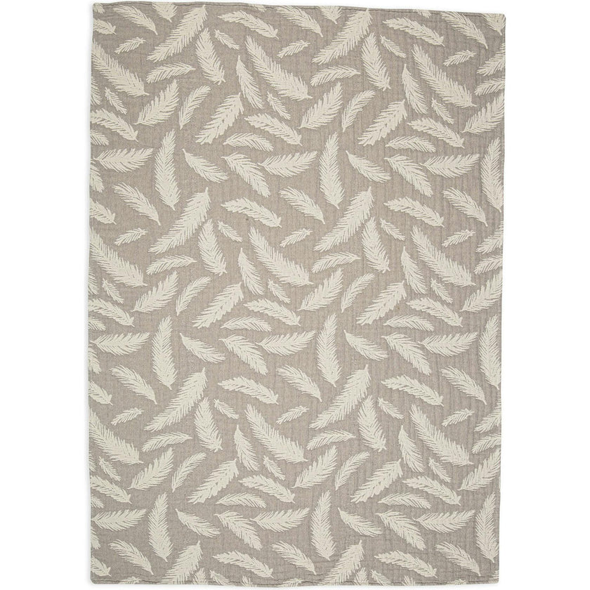 Jacquard Blanket Grey Feather
