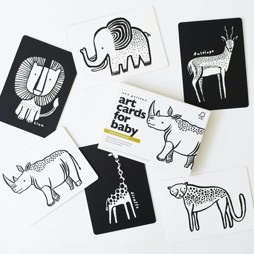 Safari Art Cards for Baby