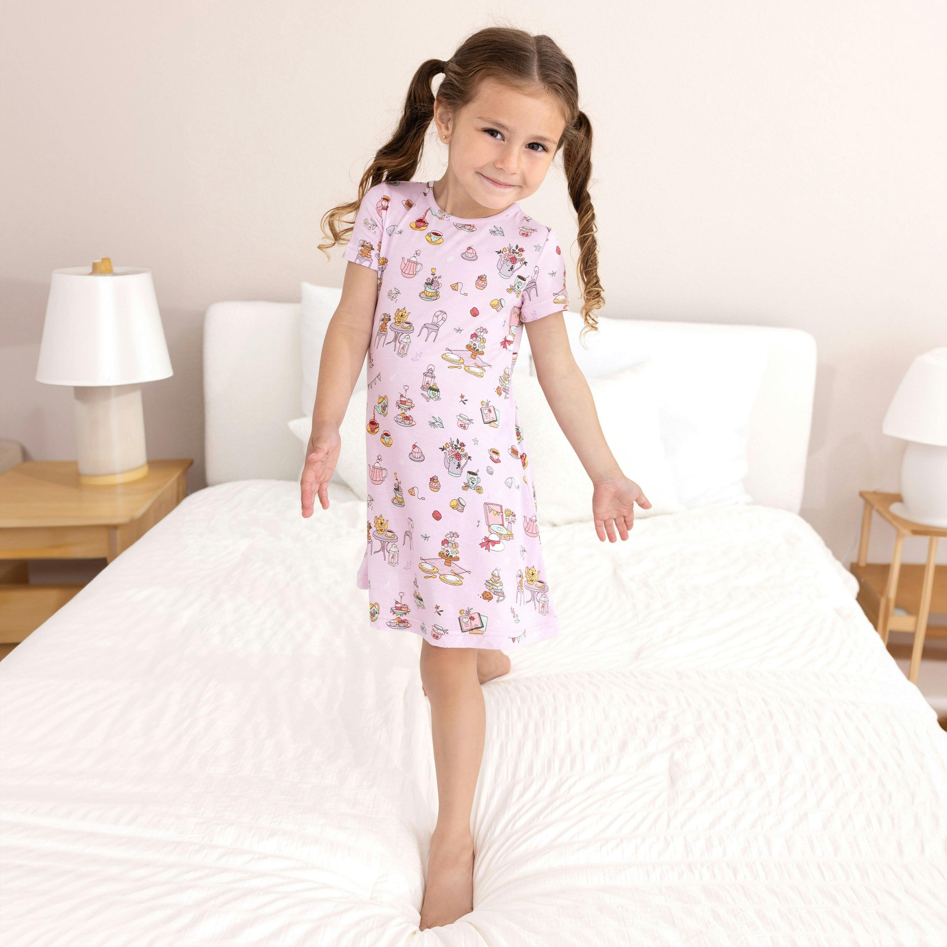 Tea Party Girls' Short Sleeve Dress