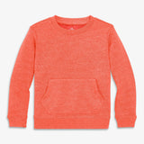 Kids cozy fleece crewneck sweatshirt