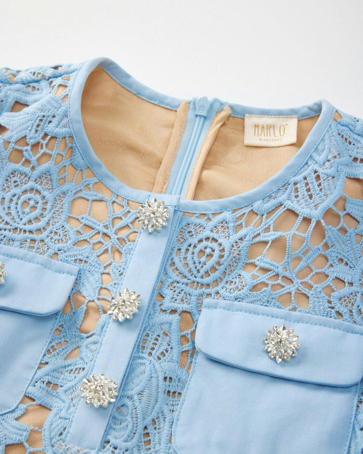 Juliana Embroidered Mini Dress