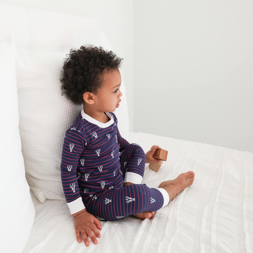 Lobster Stripe 2-Piece Pajama