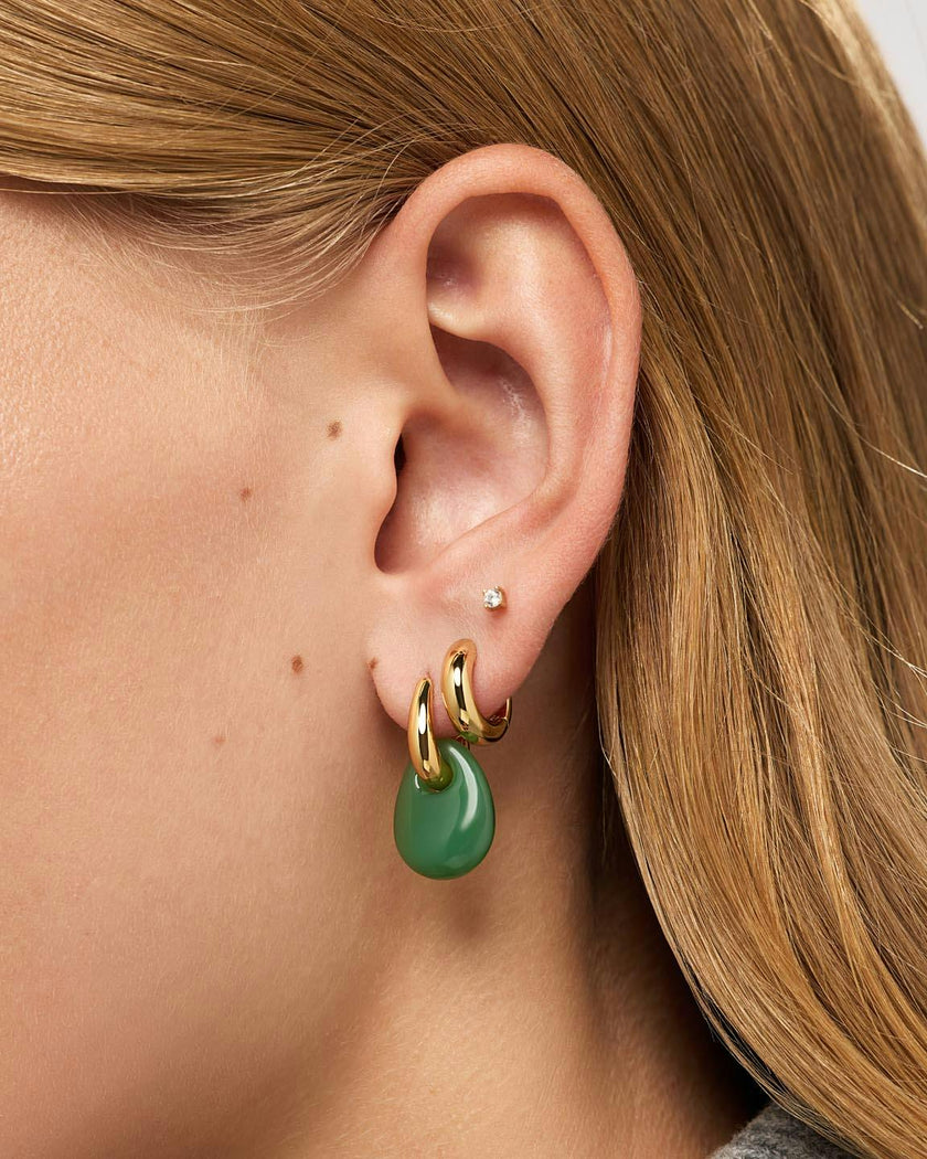 Gold Drop Earrings - Kayla