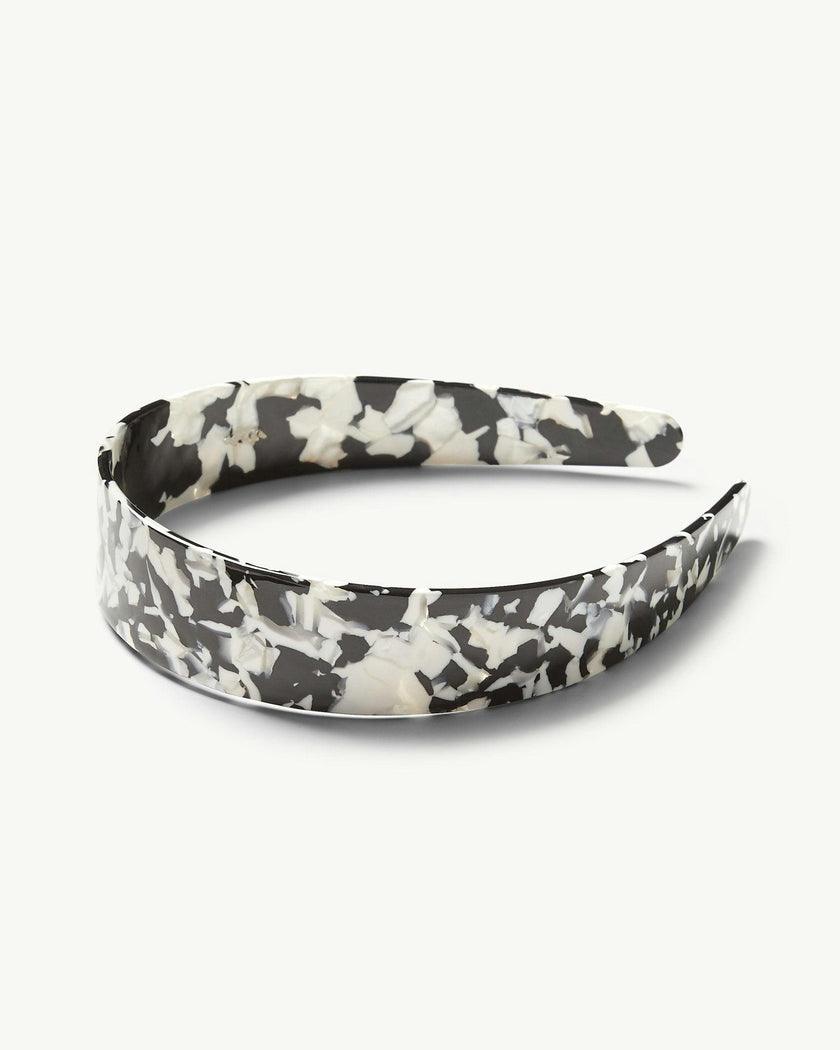 Wide Headband in Noir