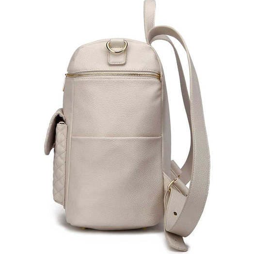 Monaco Diaper Bag | Pearl White