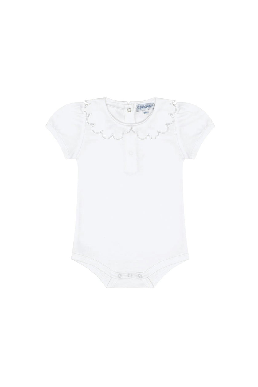 Nella Scallops Short Sleeve Onesie
