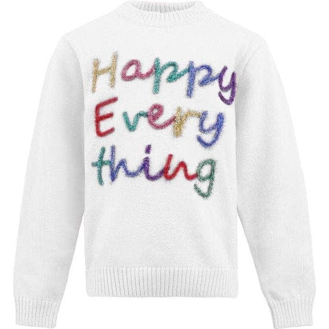 Women's Happy Everything Tinsel Sweater Black