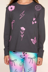 Washed Cotton Long Sleeve Easy Tee