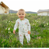 Zippered Romper, Florals