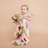 Blanket Hat Teether Gift Set - Strawberry