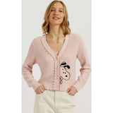 Cotton Snoopy Crochet Peekabo Cardigan