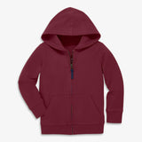 Kids zip hoodie in winter seasonal colors