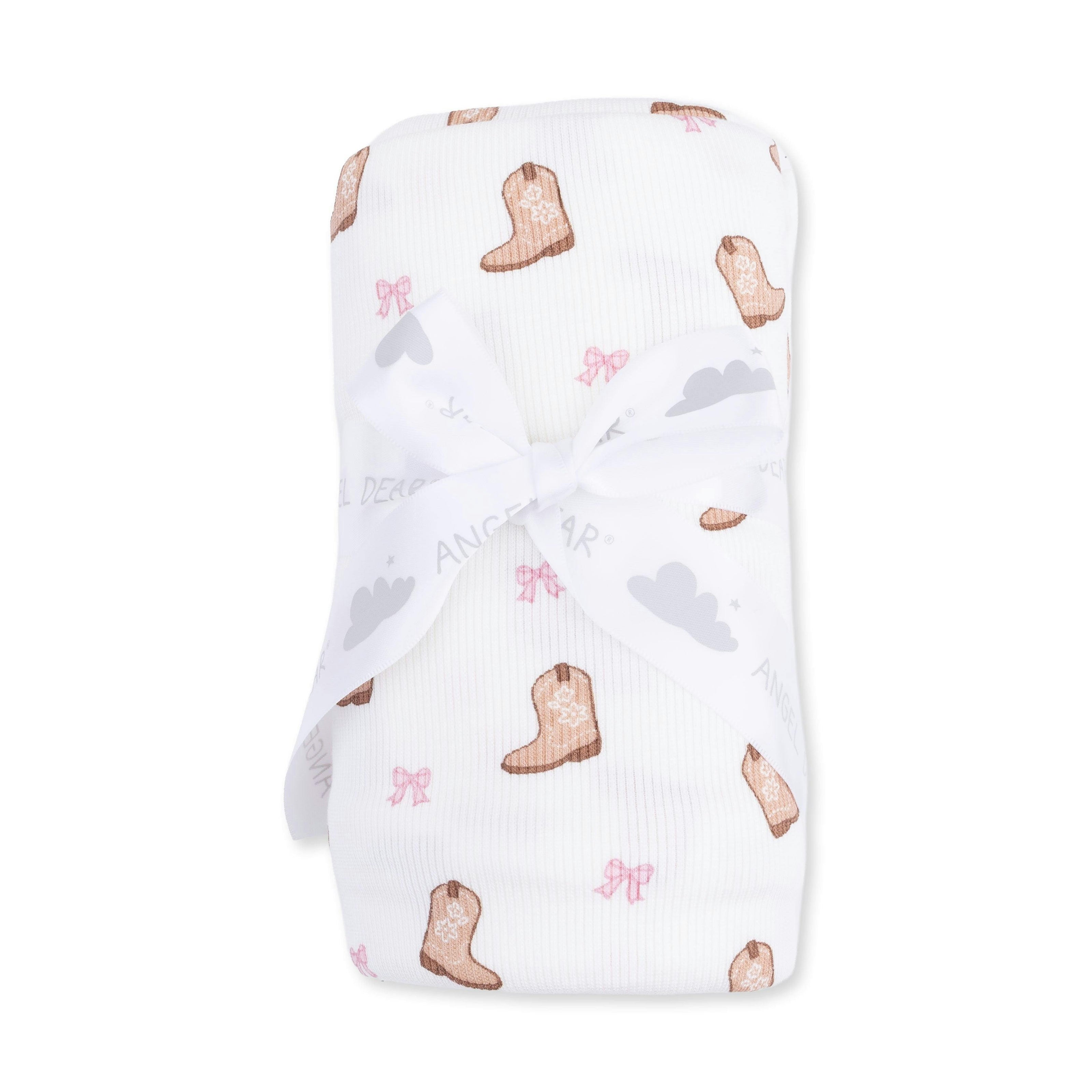 Mini Cowgirl Boots - Swaddle Blanket