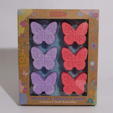Strawberry Kazoo Butterfly Sidewalk Chalk 6 pieces